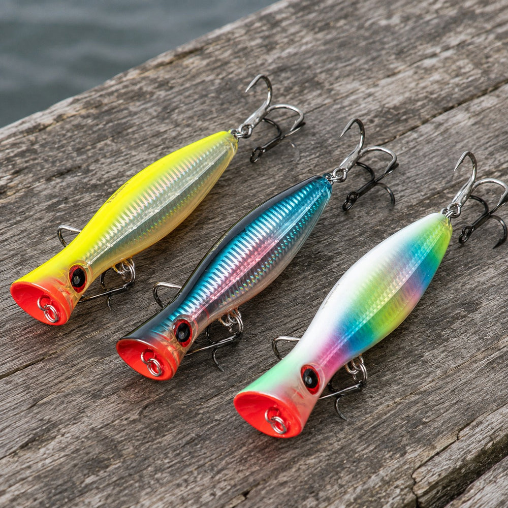 Topwater Popper 3-Pack ready to give as a gift