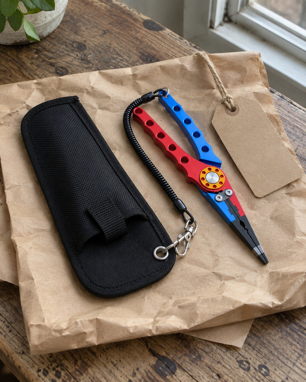 Aluminum Fishing Pliers Set ready to give as a gift